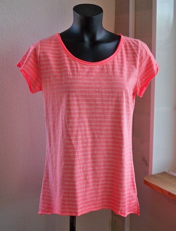 Stentvättad T-shirt Corall