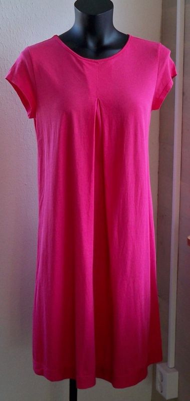 Jerseyklänning Fuchsiarosa Kort Ärm