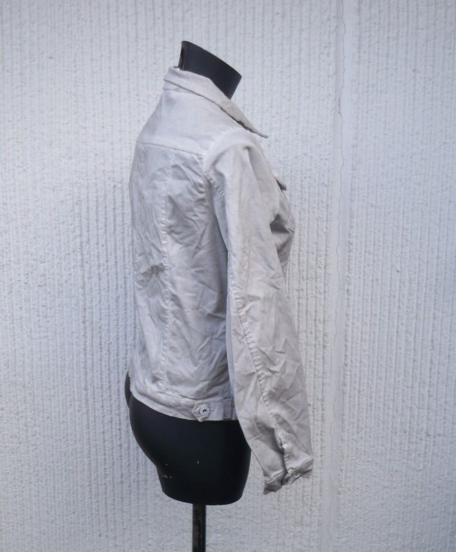 Grå Jeansjacka Crash