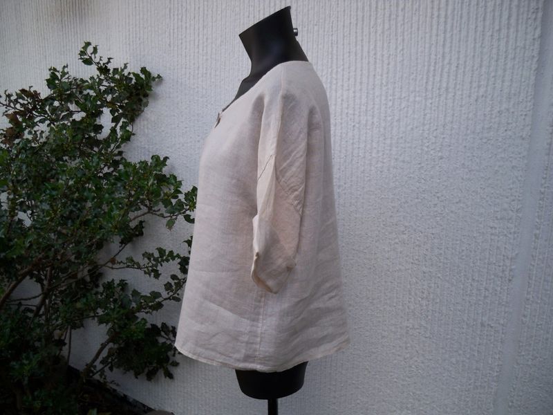 Beige Tunn Linnejacka. Puro Lino