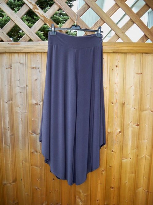 Huvudbild Mörkgrå Vadlång Byxkjol Plus size