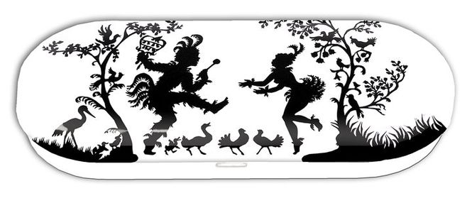 Huvudbild Hårt Glasögonfodral. Papageno-Lotte Reiniger