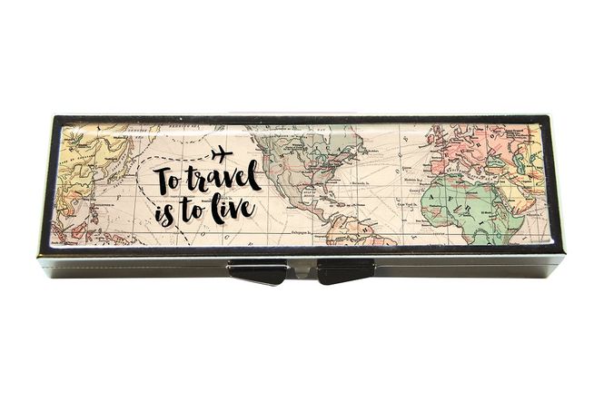 Huvudbild Pillerask 7-dagars med Spegel. Travel Karta