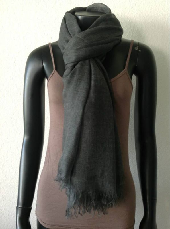 Koksgrå scarf sjal Cat&Co