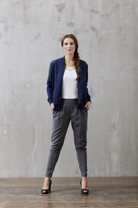 Huvudbild Marinblå Bomberjacka Ze-Ze