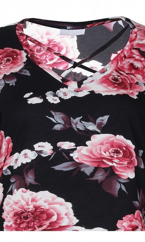 Blommig Topp Rosa Bonsai Ze-Ze