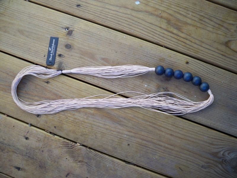 Långt Halsband Saskia Blå Dansk Smykkekunst