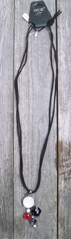 Långt halsband. Facett. OCK Sweden