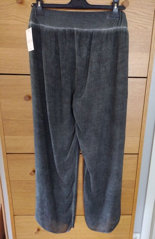Kolgrå Haremsbyxor viskos