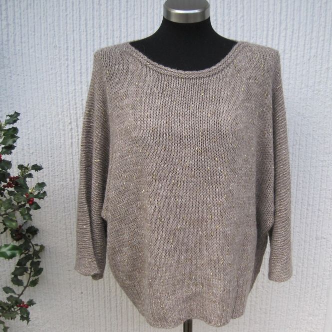 Huvudbild Gemini - Elisa Beige Stickad Tröja Med Lurex