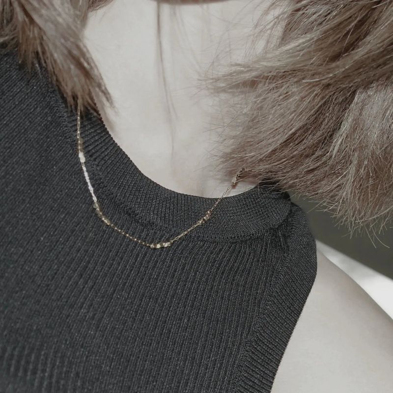 Stålhalsband Mini Kuber