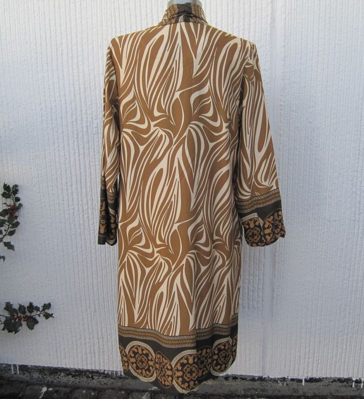 Mönstrad Kappa Kimono Beige Cremevit