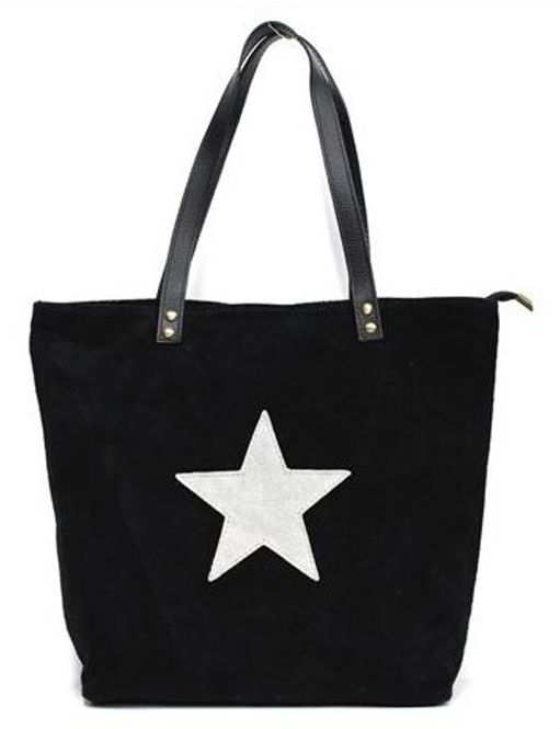 Huvudbild Svart mockaväska/kasse Stjärna