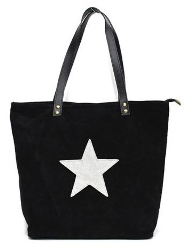 Svart mockaväska/kasse Stjärna