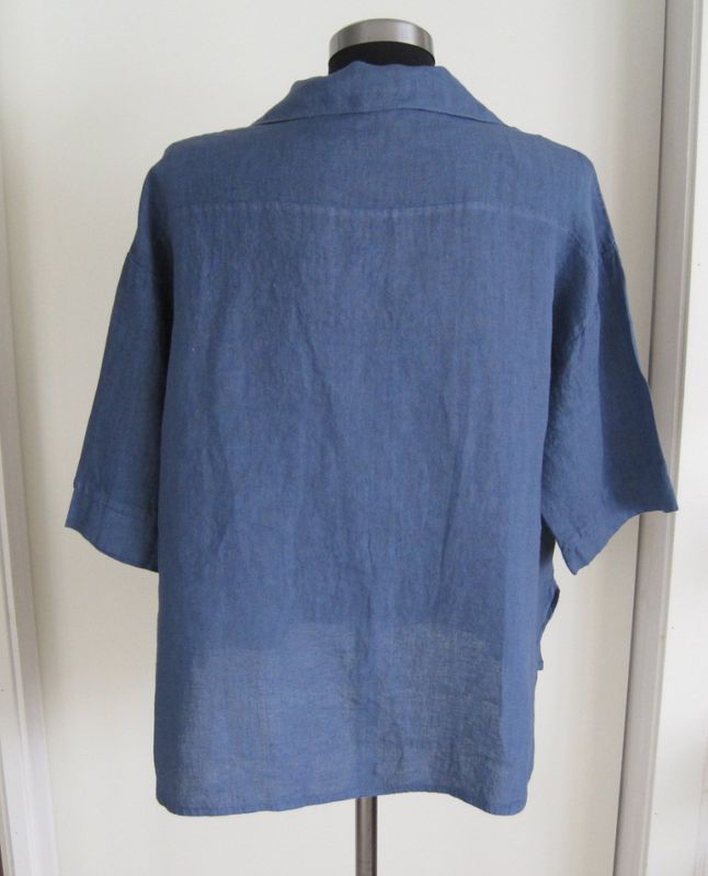 Anne Jeansblå Linneskjorta 